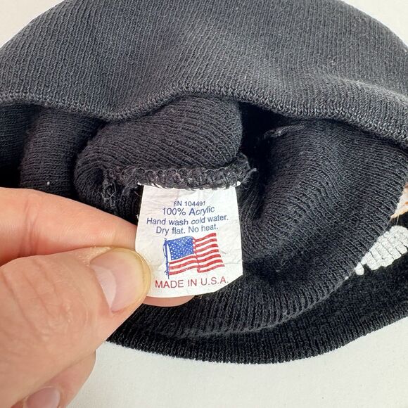 Vintage Orange County Choppers OCC Winter Beanie Hat Black OSFA Motorcycle USA - Picture 5 of 7